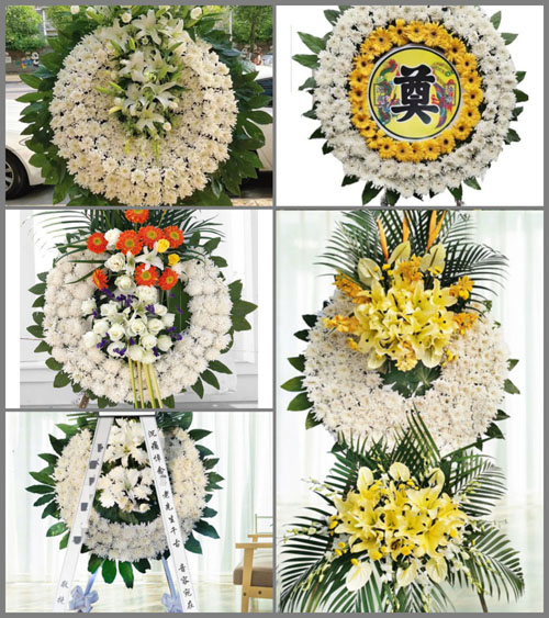 山东青岛莱西市夏格庄镇东双山村花圈速递